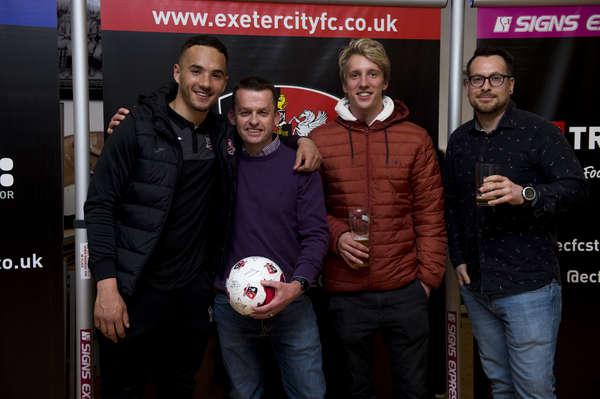 Ruddlesden geotechnical were matchball sponsors at Exeter City!