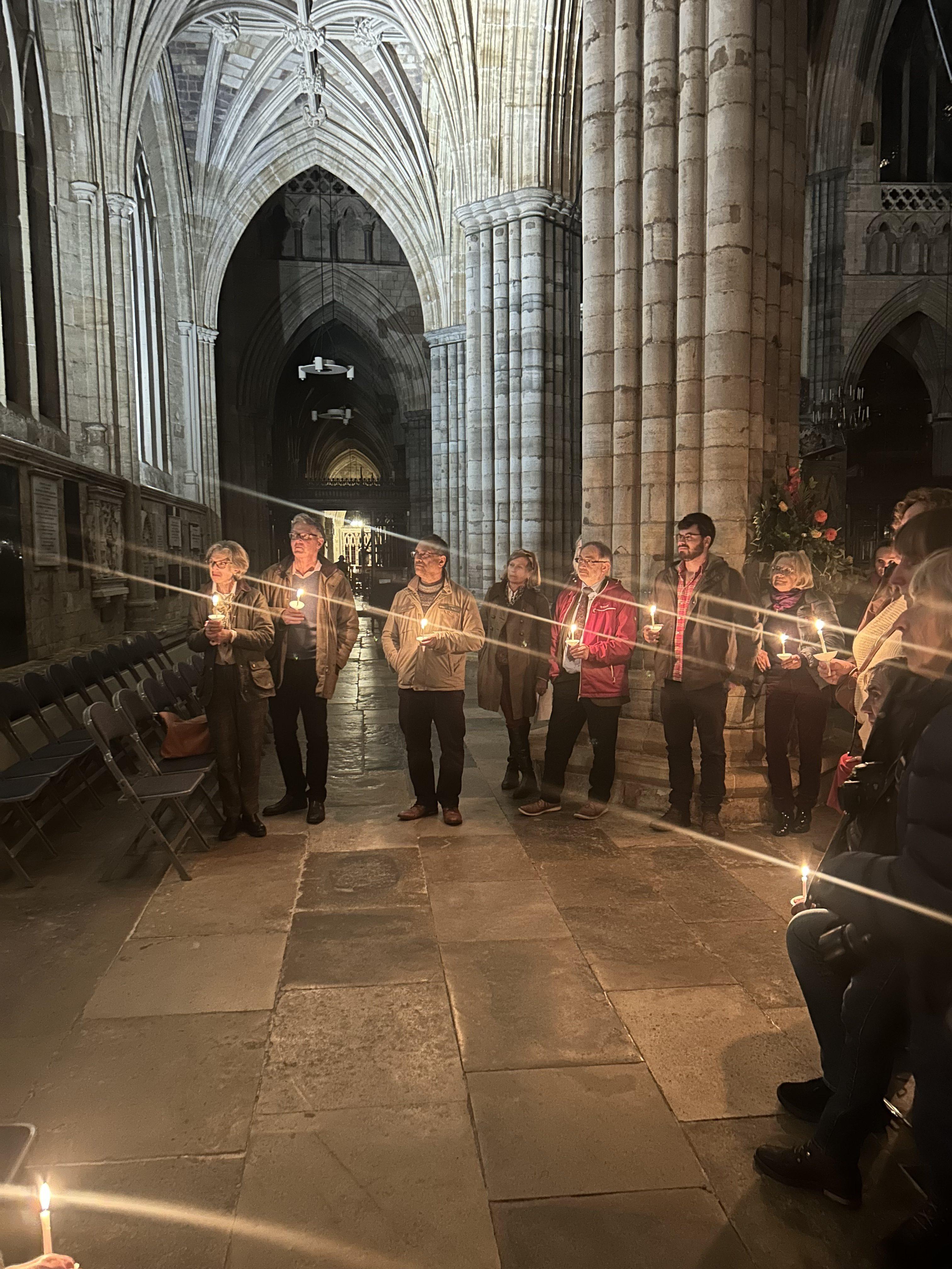 Exeter Cathedral by candlelight