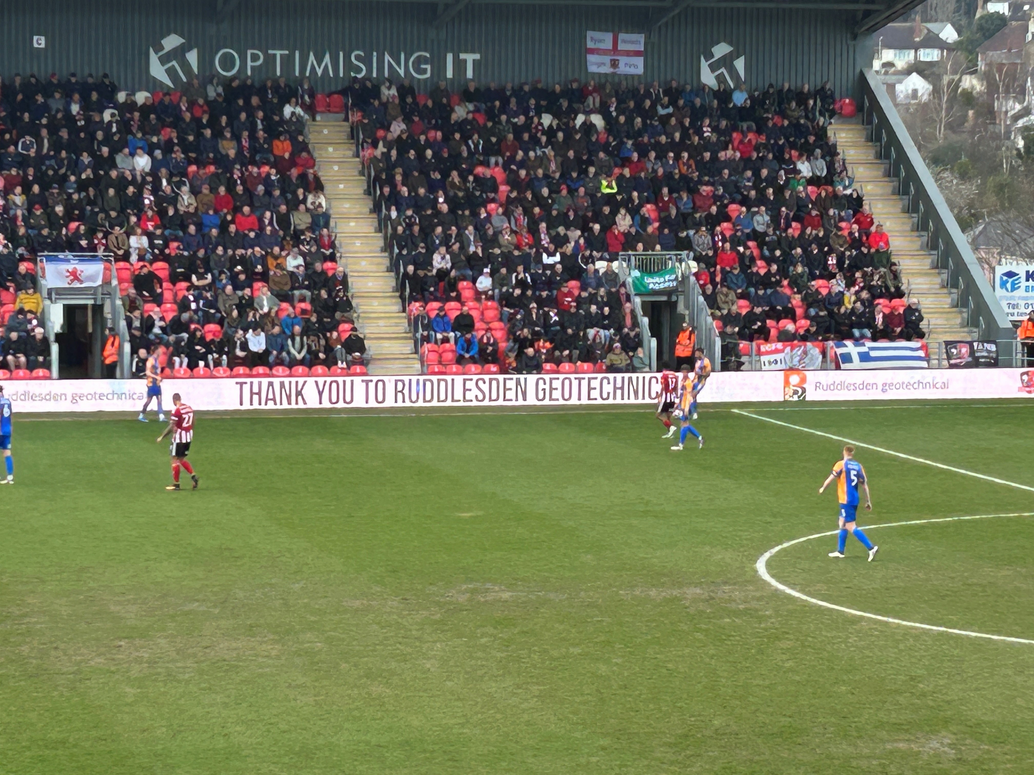 Ruddlesden geotechnical sponsors Exeter City