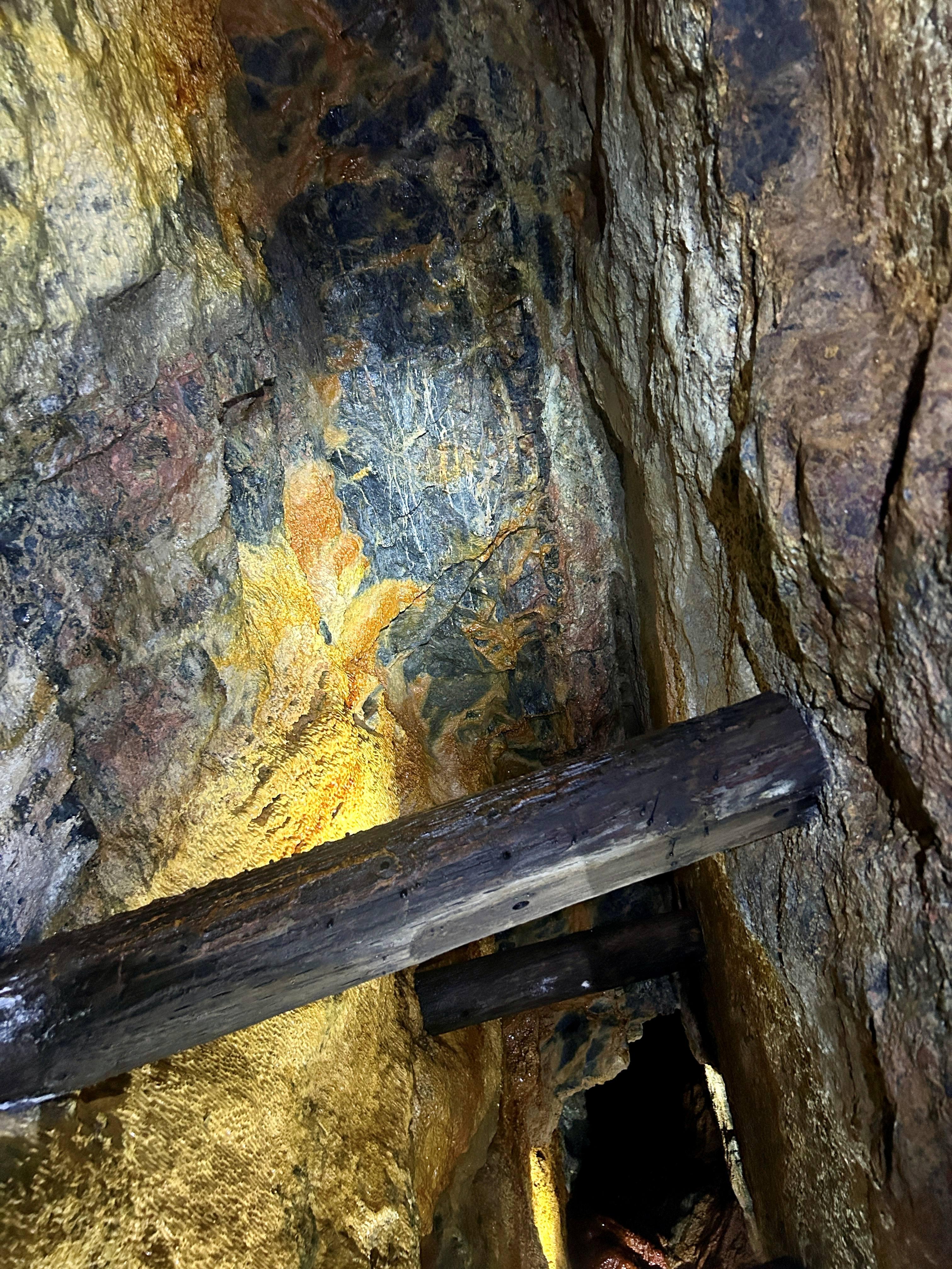 Going down a tin mine in Cornwall