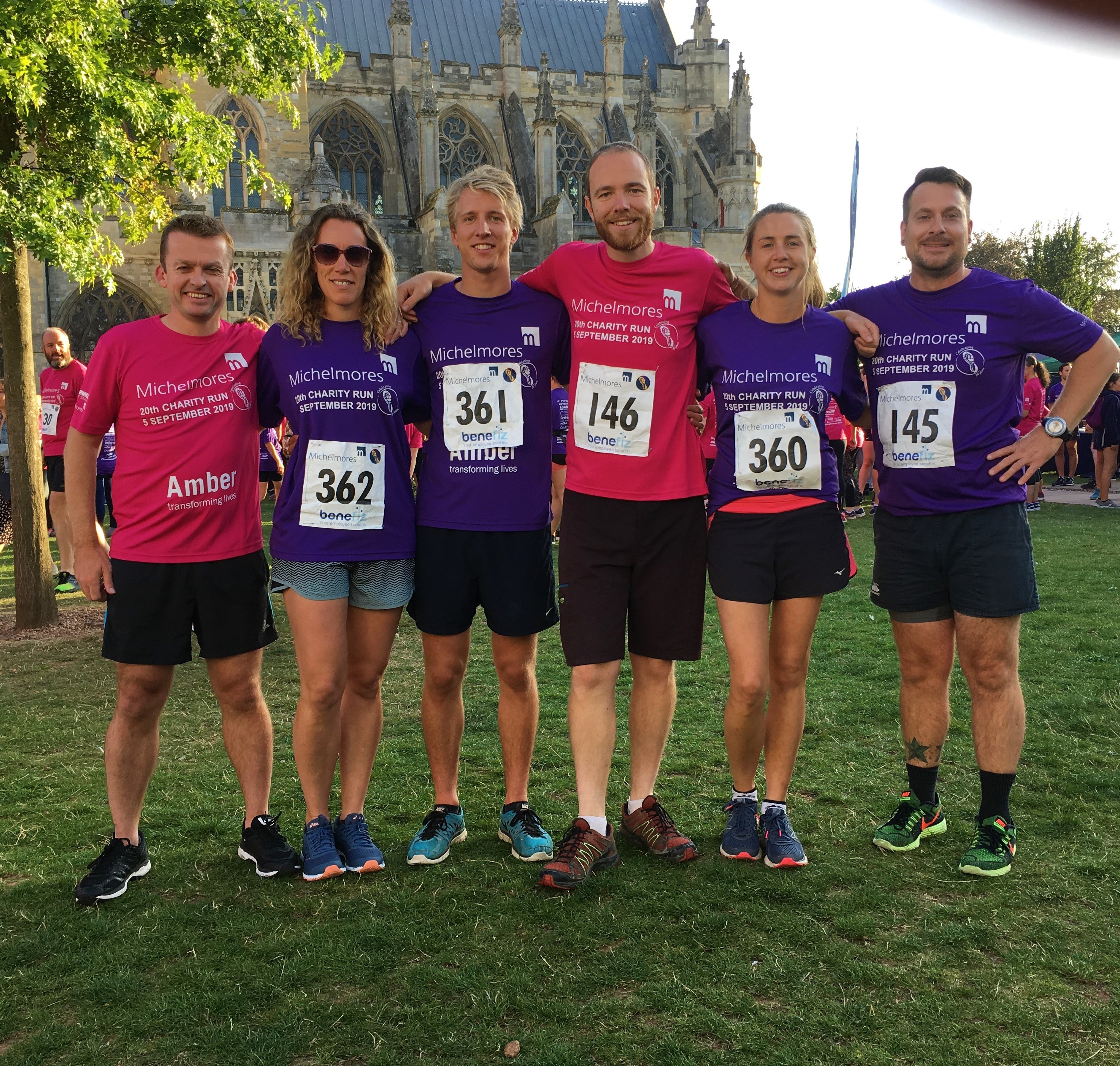 Team Ruddlesden at the Michelmores 5k Charity Run