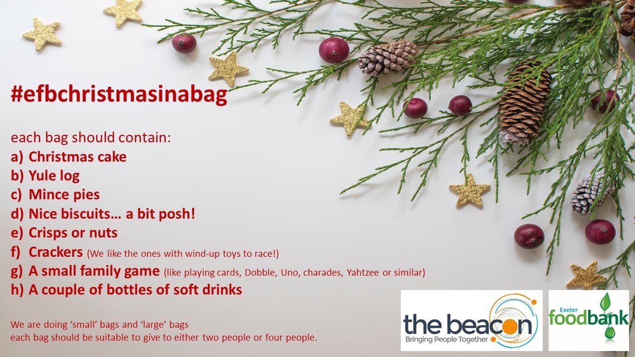 Exeter Food Bank Christmas Bags